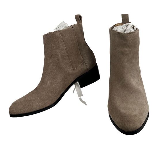 STEVEN BY Steve Madden Desirae Grey Suede Ankle Boots Size 8.5 Medium - Picture 3 of 11